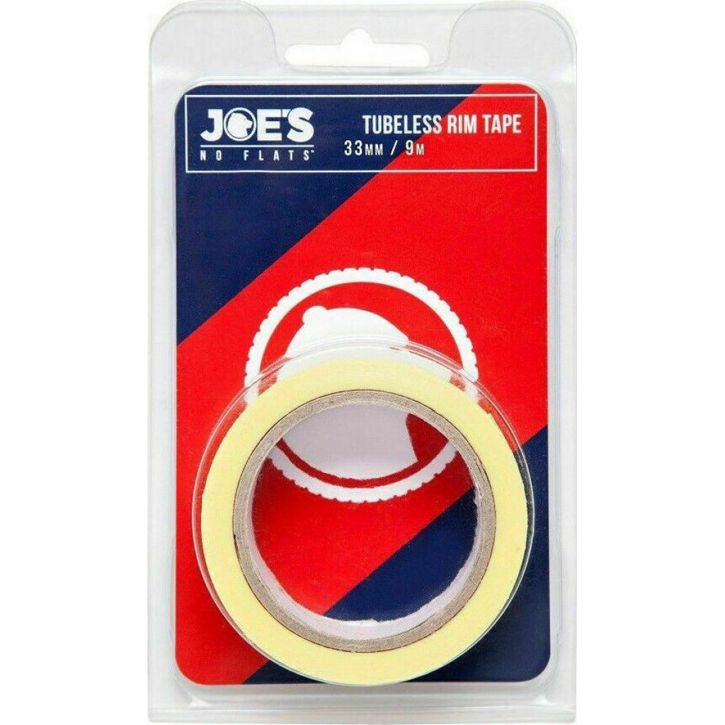 Ταινία 9m x 33 mm Joe's Tubeless Yellow Rim Tape 